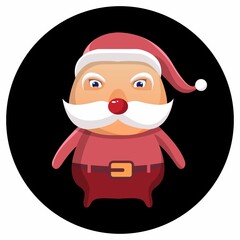 santa claus icon illustration
