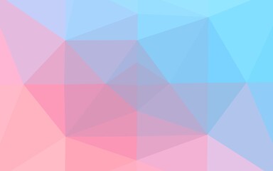Obraz premium Light Blue, Red vector blurry triangle pattern. Creative illustration in halftone style with gradient. Completely new template for your business design.