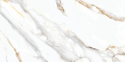 white color polished finish natural marble design with golden veins - 398690430