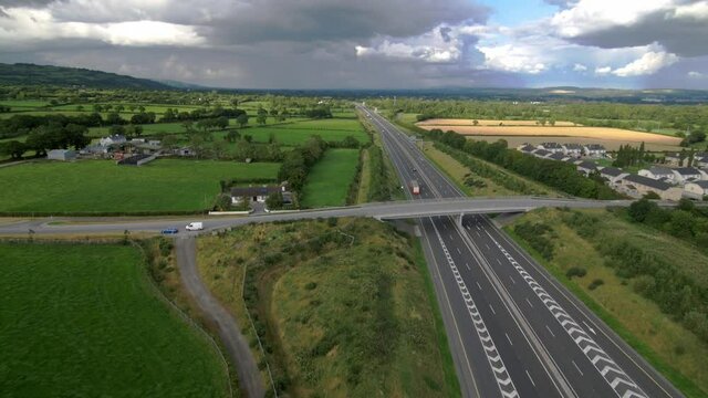 Ireland countryside, main road.