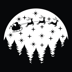 Christmas SVG design. This design also can be use in mugs, bags, stickers, backgrounds, posters, pillow and different print items. 