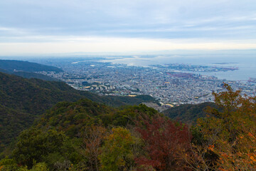 Fototapeta premium 空と街の風景
