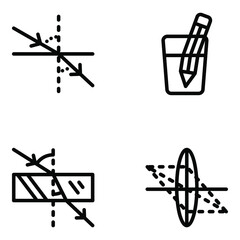 
Physics Experiments Solid Icons Pack
