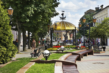 Sovetskaya street in Brest. Belarus
