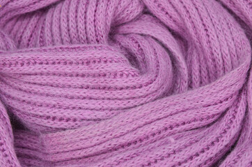 colored knitted warm wool texture or background close-up