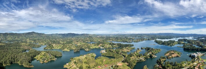 View over river and islands