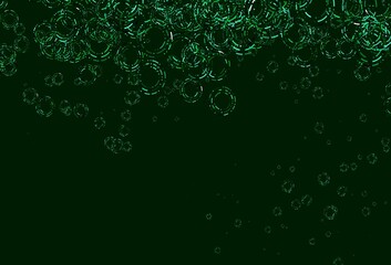 Light Green vector layout with circle shapes.