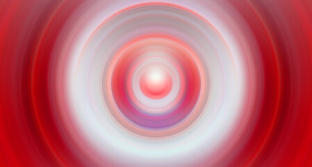 Light abstract designer red background of concentric circles.