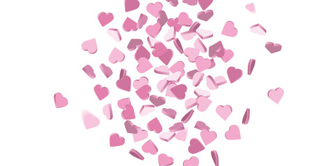 Pink little Hearts love background - Design for valentines day and love banner