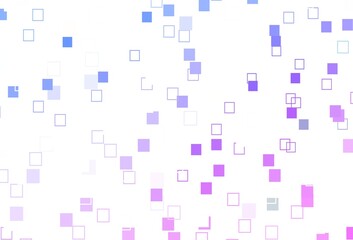 Light Pink, Blue vector backdrop with lines, rectangles.