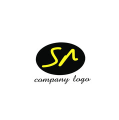 S r Sr Initial handwriting or handwritten logo for identity
