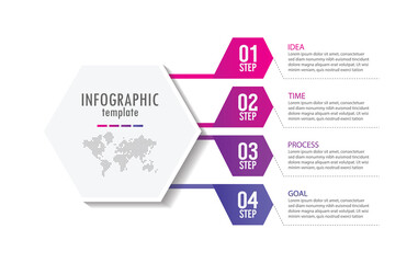 Presentation business abstract background infographic template