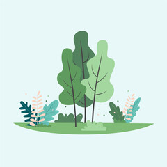 trees with leaves