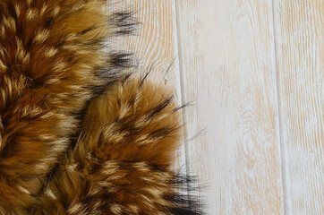 fur texture or background, raccoon fur collar, soft and fluffy