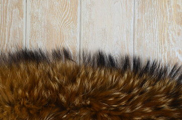 fur texture or background, raccoon fur collar, soft and fluffy