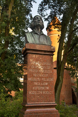 Monument to Nicolaus Copernicus at castle park in Olsztyn. Poland