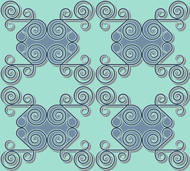 seamless pattern with arabesques