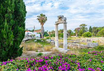 Ancient Roman Agora in Kos Island