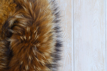 fur texture or background, raccoon fur collar, soft and fluffy