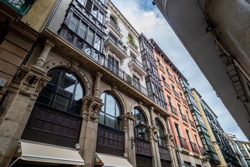 Fototapeta na wymiar In den sieben Straßen der Altstadt Bilbaos