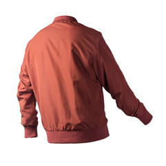 bomber jacket isolated on white background. fashionable casual wear