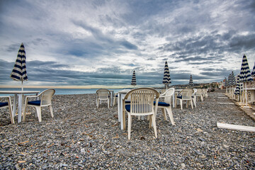 beach chairs on a beach