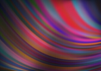 Obraz premium Dark Pink vector template with bent ribbons. Glitter abstract illustration with wry lines. A completely new template for your business design.