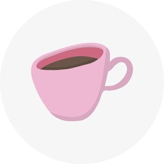 Hand-drawn cup. Doodle style vector illustration. Design element for postcards, invitations or oher graphic and web design.