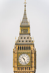 Big Ben clock in London also known as Elizabeth tower 