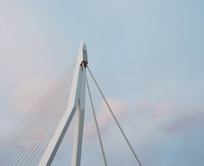 suspension bridge over sky