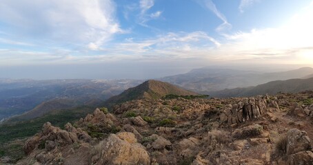 panorama of the mountains