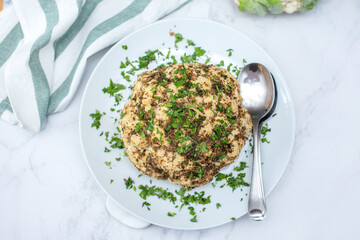 Roasted Cauliflower with Fresh Herbs