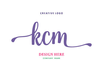 KCM lettering logo is simple, easy to understand and authoritative