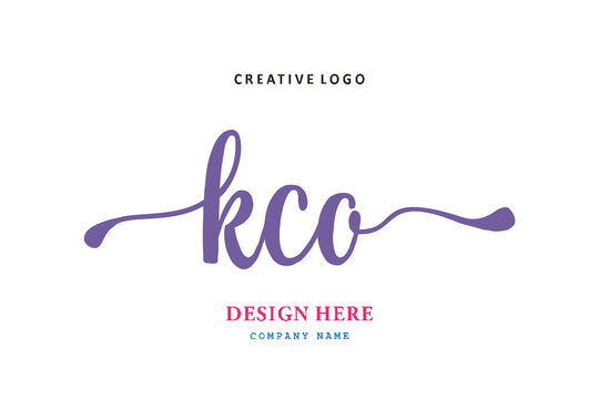 KCO lettering logo is simple, easy to understand and authoritative
