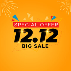 12.12 shopping day sale banner background