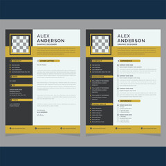 Creative clean colorful and modern Professional Resume template and Cover Letter