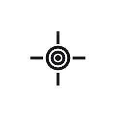 Obraz premium Target Scope Icon Vector Illustration