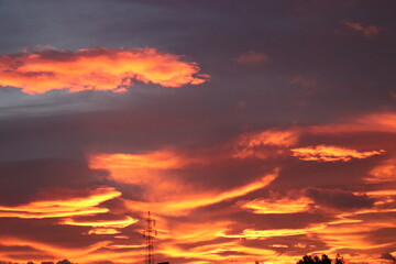 fire in the sky