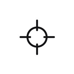 Target Scope Icon Vector Illustration