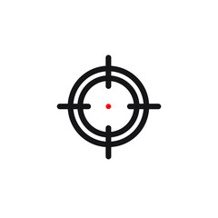 Target Scope Icon Vector Illustration