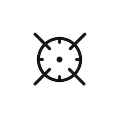 Obraz premium Target Scope Icon Vector Illustration