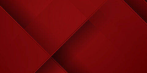 Obraz premium Abstract modern red wallpaper design background. Vector illustration with 3d overlap layer