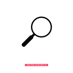 Magnifier Simple Icon Vector Illustration