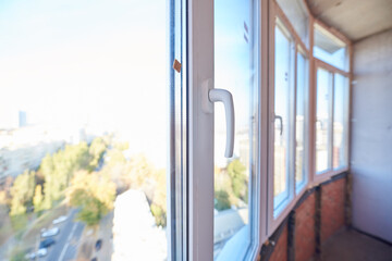 Installation of a plastic window in the apartment.