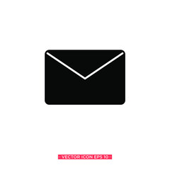 Mail Simple Icon  Vector Illustration