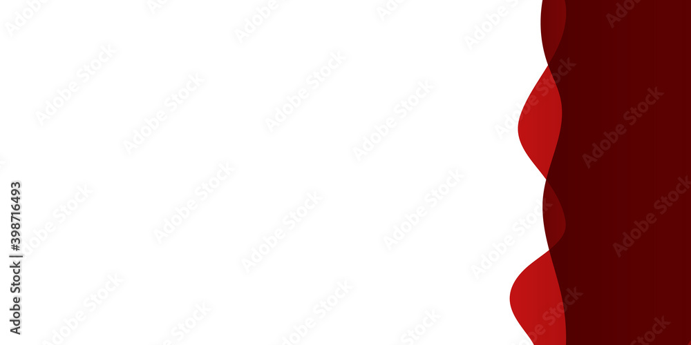 Wall mural abstract modern wave background gradient color. red maroon and white gradient with stylish line and 