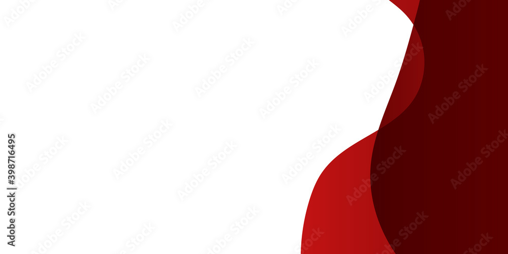 Wall mural abstract modern wave background gradient color. red maroon and white gradient with stylish line and 