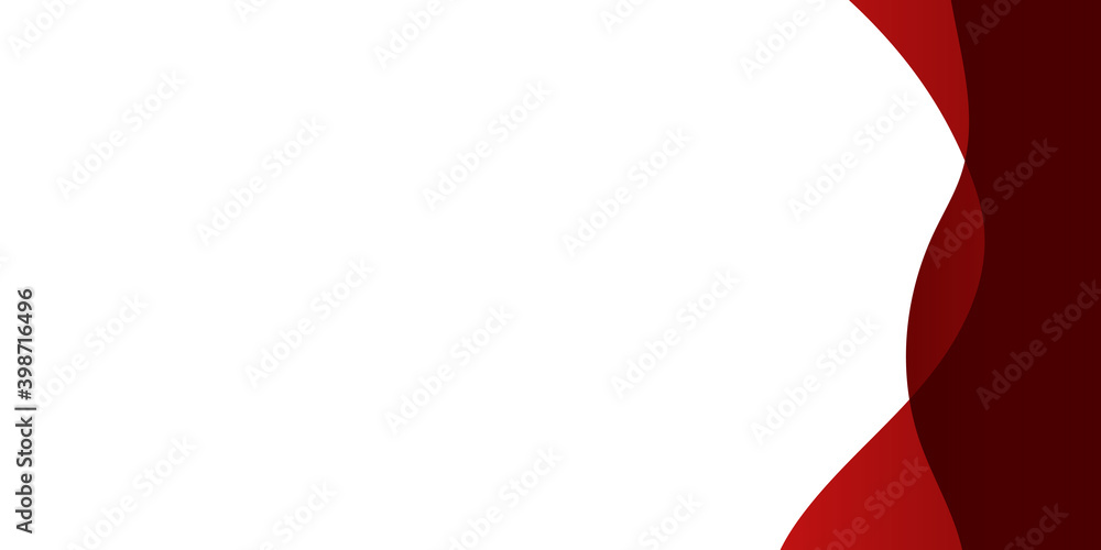 Wall mural abstract modern wave background gradient color. red maroon and white gradient with stylish line and 