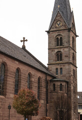 Fototapeta na wymiar Kirche St. Johannes der Täufer im eichsfeldischen Wingerode