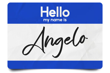 Hello my name is Angelo